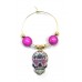 Day of the Dead Wine Glass Charm 